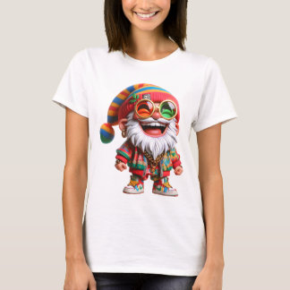 Women's Ho-Ho-Ho Hippie Santa Holiday T-shirt