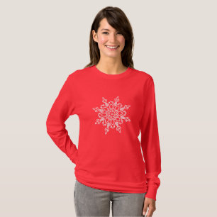 Women's Holiday Top Snowflake