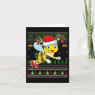 Womens Honey Bees Ugly Christmas Sweaters Holiday  Card