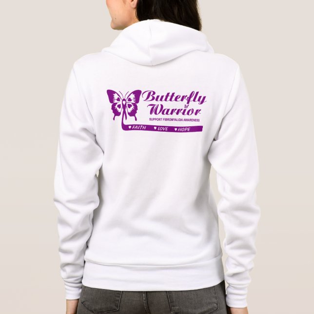 women's hooded sweat jacket hoodie (Back)