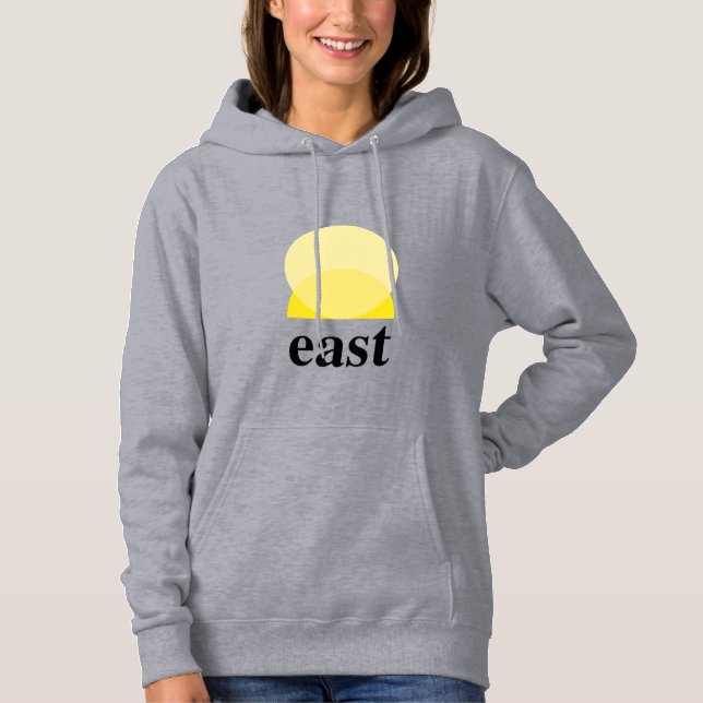 Women's Hooded Sweatshirt in Grey (Front)
