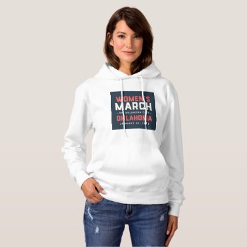 Women's Hoodie W/ March Logo by Womens_March_on_OK at Zazzle