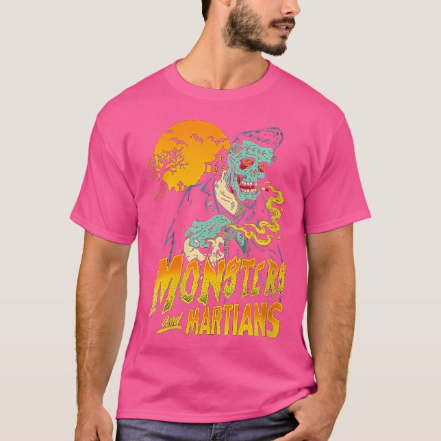 Womens Horror Art - Monsters  Martians Logo - Psyc T-Shirt (Front)