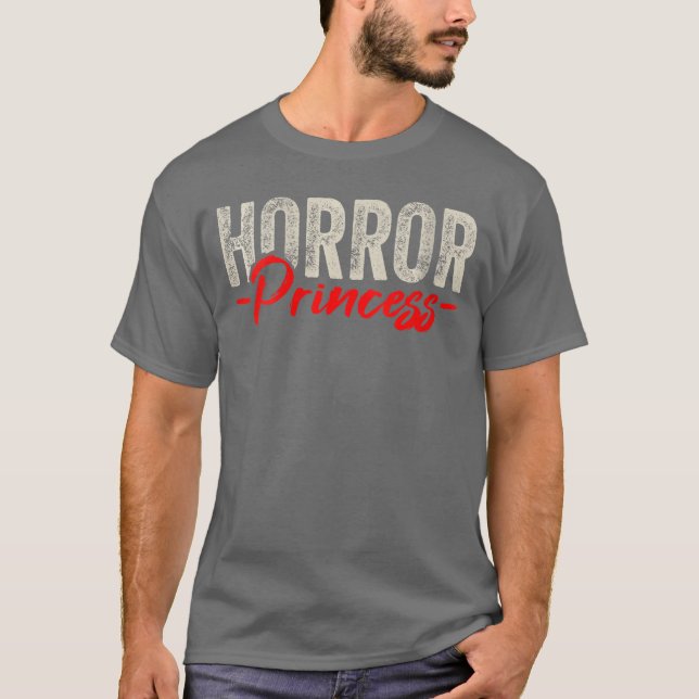 Womens Horror Movies Films Series Princess Queen V T-Shirt (Front)