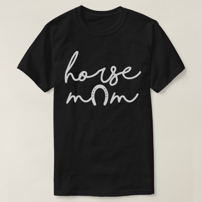 Womens Horse Mom  T-Shirt (Design Front)