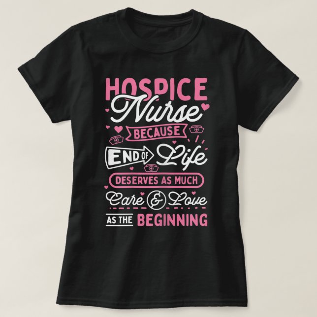 Womens Hospice Nurse T-Shirt (Design Front)