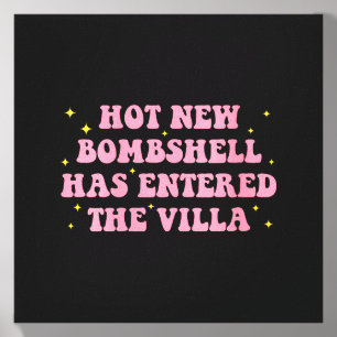 Womens Hot New Bombshell Has Entered The Villa Hot Canvas Photo Tile