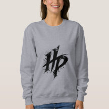 Women's HP Monogram Distressed Graphic Gray Sweats