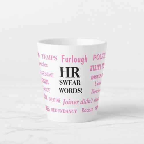 Womens HR Swear Words Human Resources Funny Mug