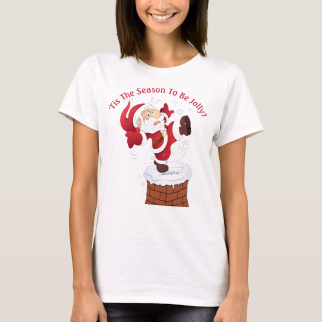 Women's Humorous Christmas T-Shirt (Front)