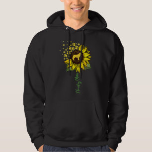 Womens Husky Mom Sunflower Siberian Husky   Dog Mo Hoodie