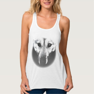 Women's Husky Pup Tank Top Shirt Wolf Pup Shirt