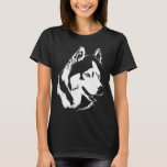 Women&#39;s Husky Shirt Husky Malamute Sled Dog Shirts at Zazzle