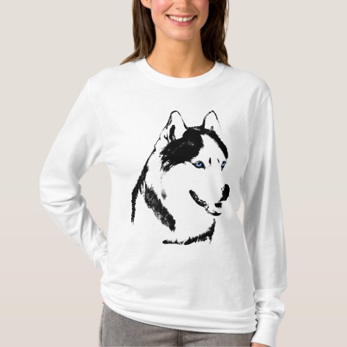 Womens Husky Shirt Sled Dog Shirts