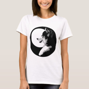 Womens Husky T-Shirt Husky Malamute Dog Shirts