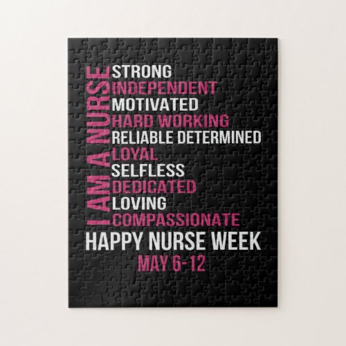 Womens I Am A Nurse Happy Nurse Week May 6_12 2021 Jigsaw Puzzle
