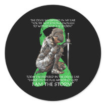 Womens I Am Storm Non Hodgkins Lymphoma Christian  Classic Round Sticker