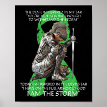 Womens I Am Storm Non Hodgkins Lymphoma Christian  Poster