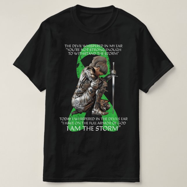 Womens I Am Storm Non Hodgkins Lymphoma Christian  T-Shirt (Design Front)