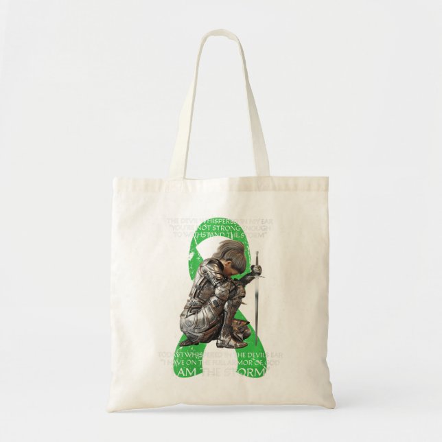 Womens I Am Storm Non Hodgkins Lymphoma Christian  Tote Bag (Front)