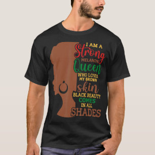 Womens I Am Strong Scorpio Queen Birthday Zodiac D T-Shirt