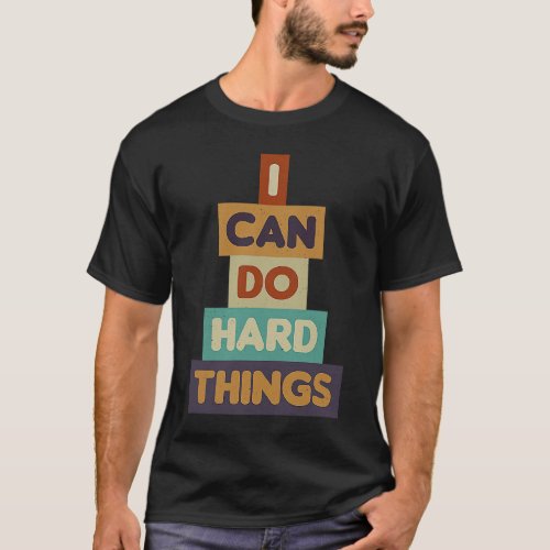 Womens I Can Do Hard Things Vest Workout Summer Ca T_Shirt