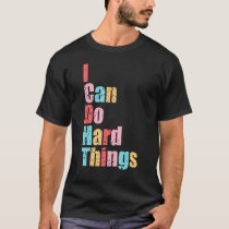 Womens I Can Do Hard Things Vest Workout Summer Ca T-Shirt