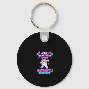Womens I Cant Keep Calm Its My Granddaughter Birth Keychain