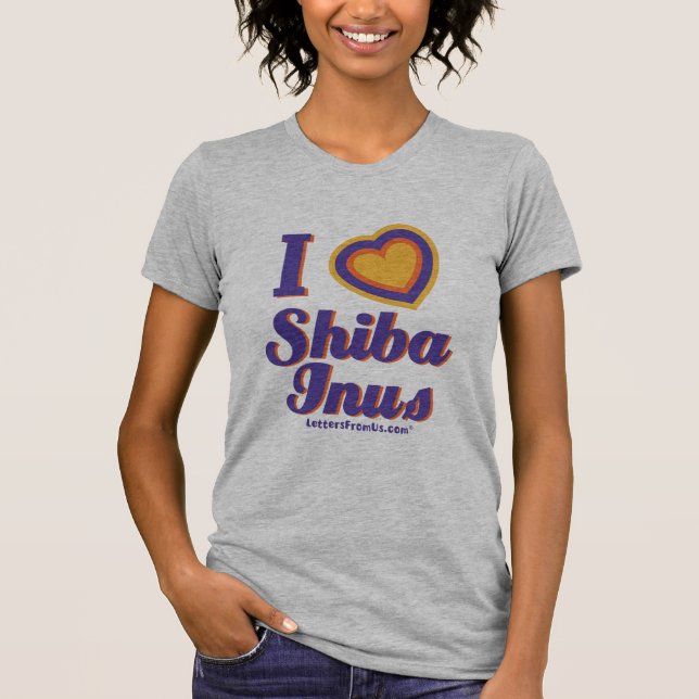 Women's I "Heart" Shiba Inus T-Shirt (Front)