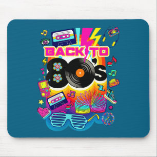 Women's I Love 80's, Colorful Back To 80's Fashion Mouse Pad
