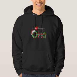 Womens I Love Being An Oma Family Matching Christm Hoodie