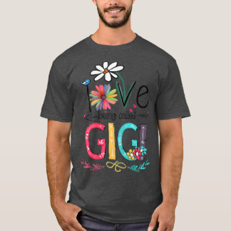 Womens I Love Being Called Gigi Sunflower Gifts  T-Shirt
