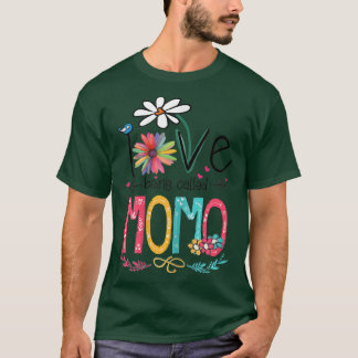 Womens I Love Being Called Momo Sunflower Gifts  T-Shirt