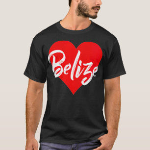 Womens I Love Belize Tshirt Belizean Lover Gift Fo
