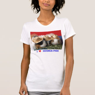 Womens I Love Guinea Pigs T Shirt