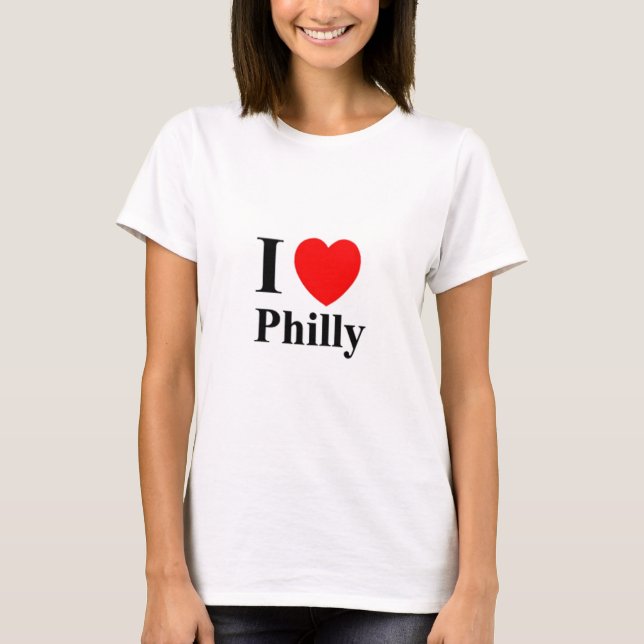 WOMENS I LOVE PHILLY SPAGHETTI TOP (Front)