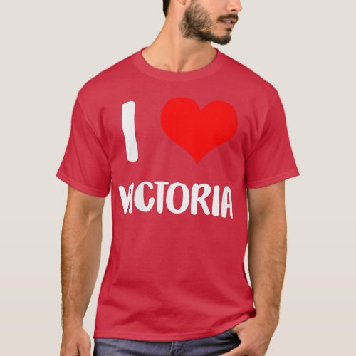 Womens I love VICTORIA my valentine sorry ladies g T_Shirt