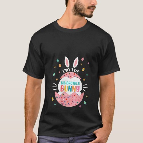 Womens I m The Big Brother Bunny Matching Family E T_Shirt