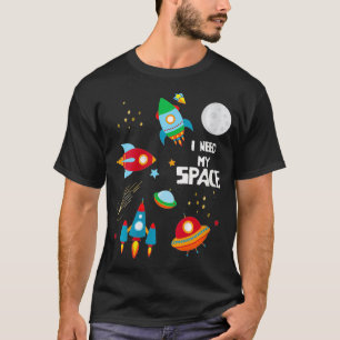 Womens I Need My Space Funny Science or SciFi VNec T-Shirt