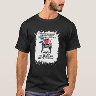 Womens I No Longer Identify As A Conspiracy Theori T-Shirt