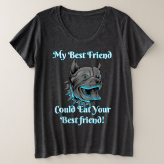 Women's "I Rescue Dogs" Funny Dog Plus Size T-Shirt