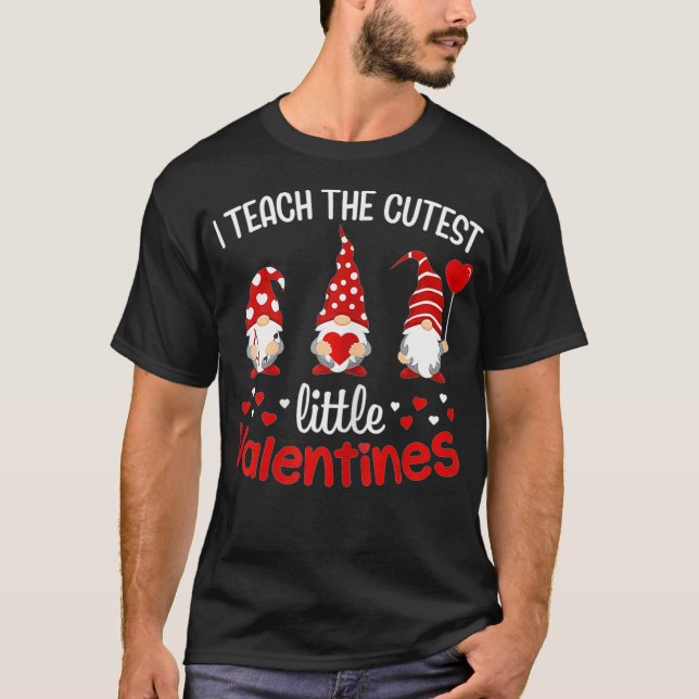 Womens I Teach The Cutest Little Valentines Teache T-Shirt (Front)
