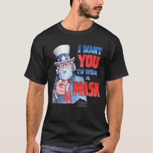 Womens I Want You to Wear a Mask VNeck  T-Shirt