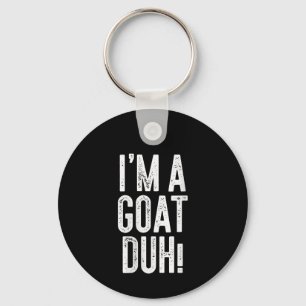 Womens Im A Goat Duh! Costume Gift Keychain