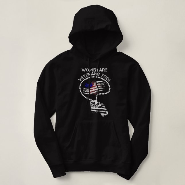 Womens I'm A Mom Grandma And A Veteran Nothing Sca Hoodie (Design Front)