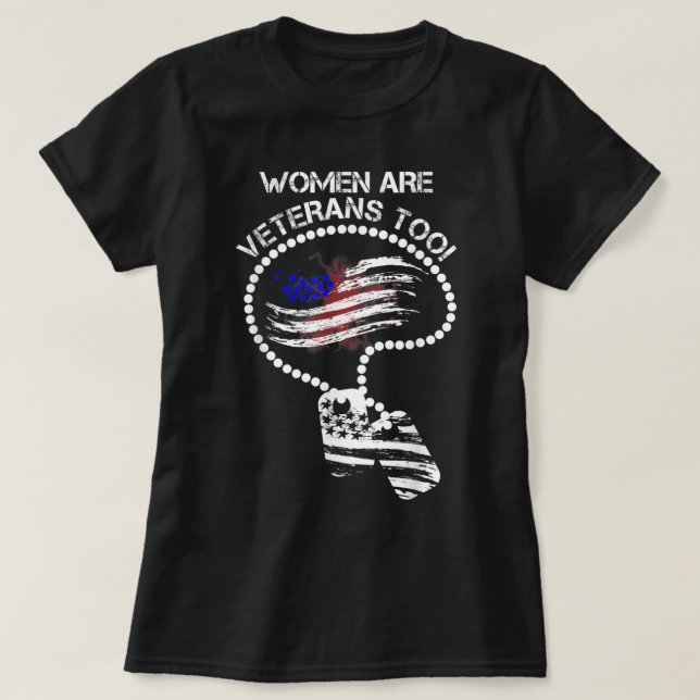 Womens I'm A Mom Grandma And A Veteran Nothing Sca T-Shirt (Design Front)