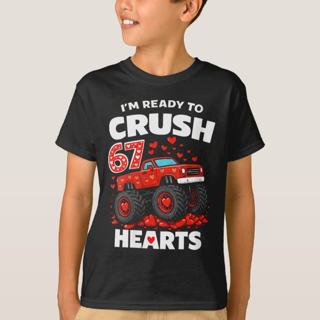 Women's I'm Ready To Crush 67 Hearts Truck Valenti T-Shirt (Front)