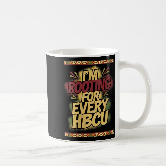 Womens I'm Rooting For Every Hbcu - Rooting Suprt  Coffee Mug (Right)
