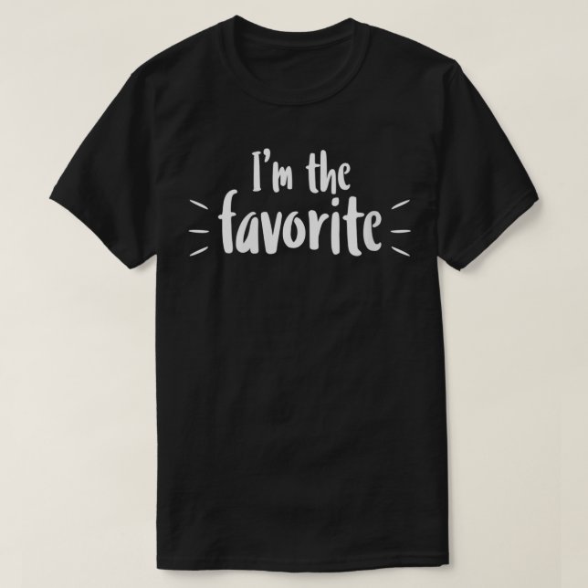 Womens Im The Favorite  Hot Gift VNeck  T-Shirt (Design Front)