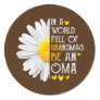 Womens In A World Full Of Grandmas Be An Oma Classic Round Sticker